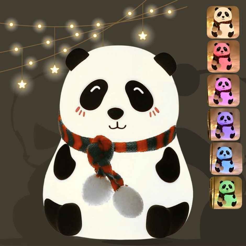 Fablue Night Lamp for Bedroom - Rechargable Color Changing Cute Panda Night Lamp for Kids