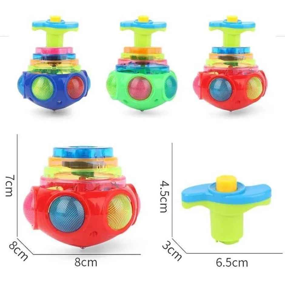 Fablue Spinning Top Magic Toy For Kids With Flashing Led Lights And Sound|Musical Toy | Multicolor