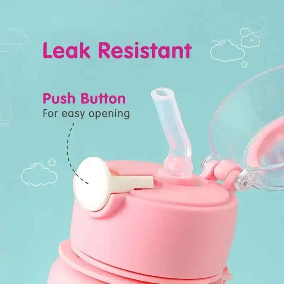 Fablue Unicorn Sipper Kids Bottle | Light Pink