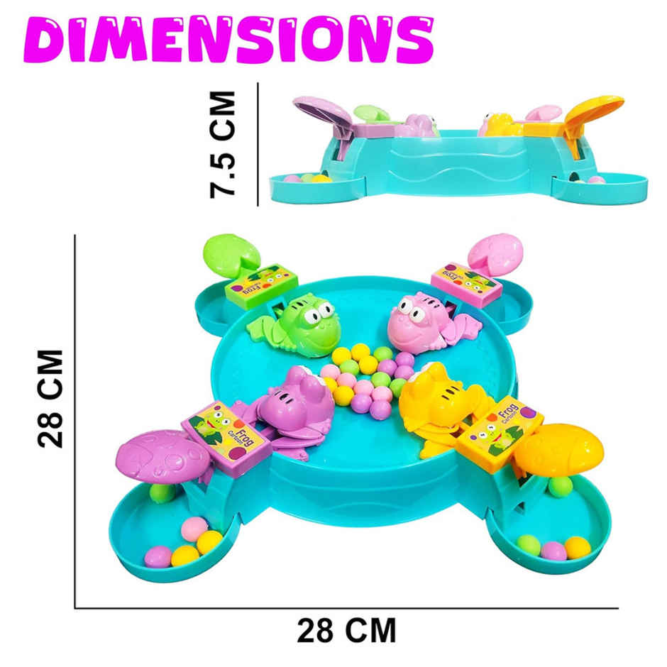 Fablue Hungry Frogs Tabletop Game Toy For Kids 4 Players | Interactive Indoor Fun Game