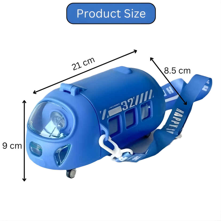 DesignLand Kids Water Bottle with Shoulder Strap | Blue