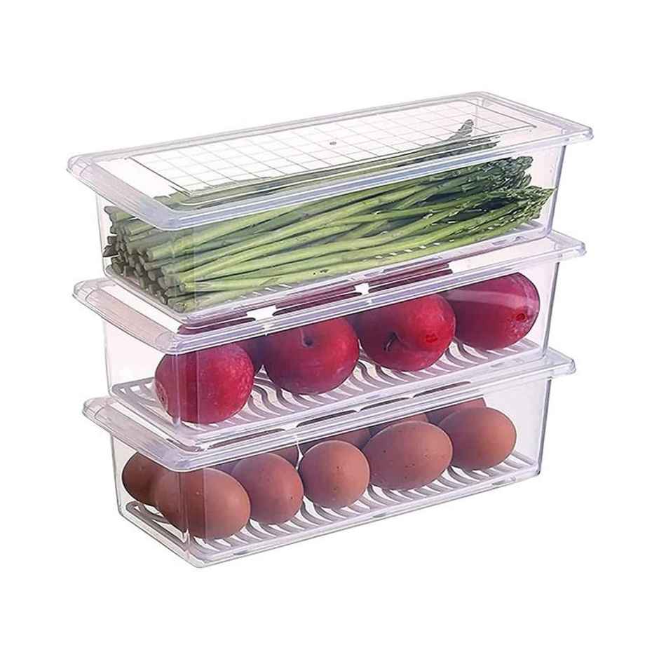 New Dawn Set Of 6 Food Container Freeze Storage Box Container -Versatile & Durable Fridge Organiser