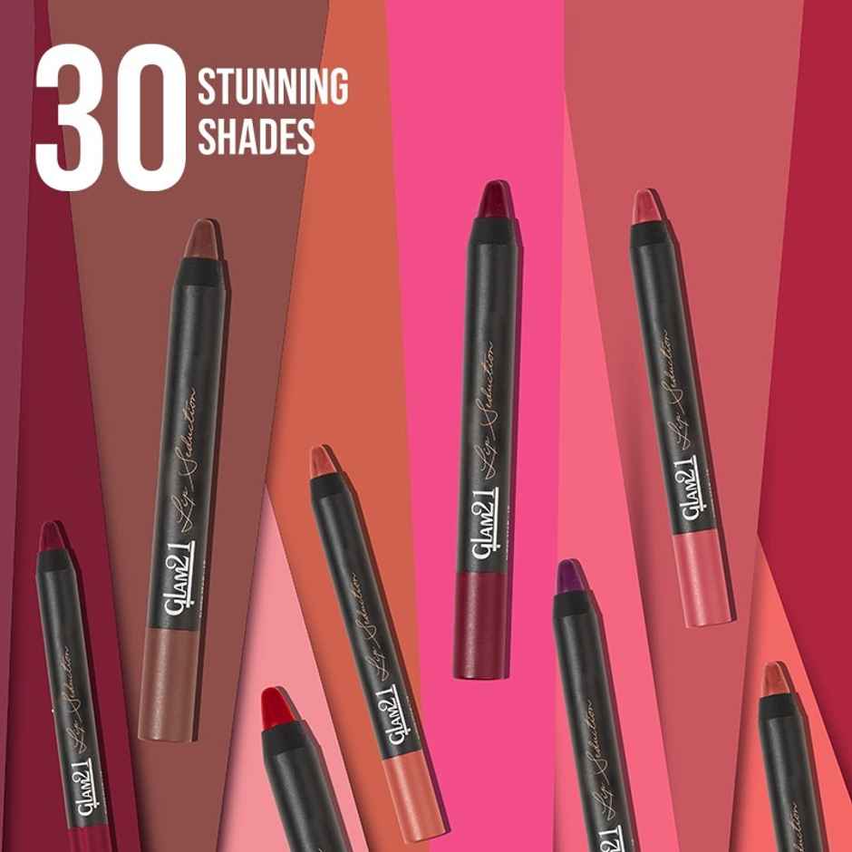 Glam21 Lip Seduction Non- Transfer Crayon Lipstick Creamy Matte Formula| Mystique Brown | 10