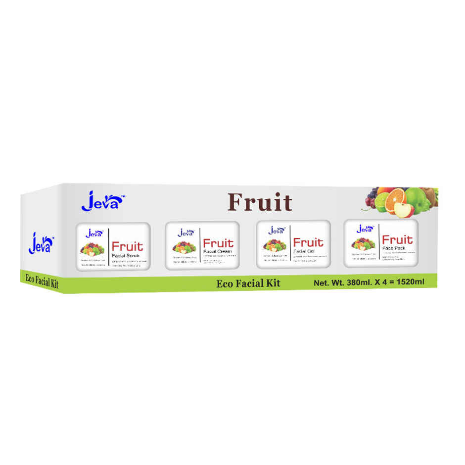 Jeva Fruit Eco Facial Kit for Total Nourishment & Ultra Moisturization for All Skin Types