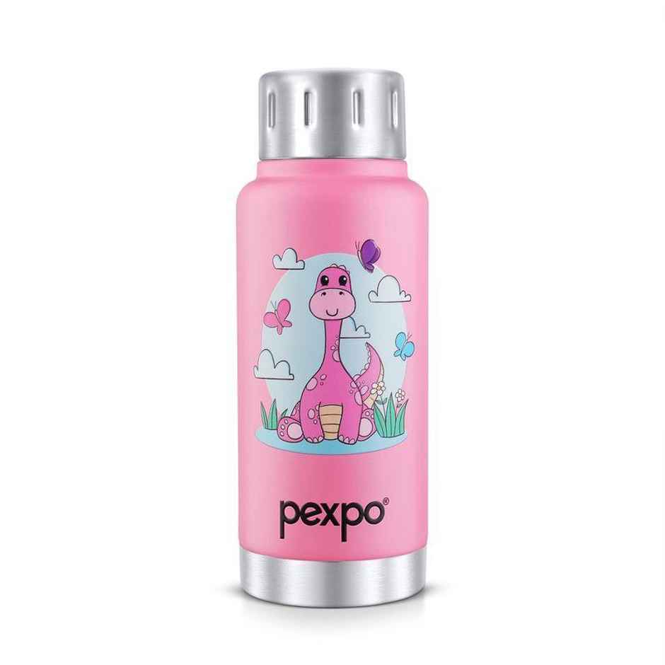 Pexpo 12 Hrs Hot & Cold Vacuum Insulated Bottle With Printed Designcameo Flask - 300 ml