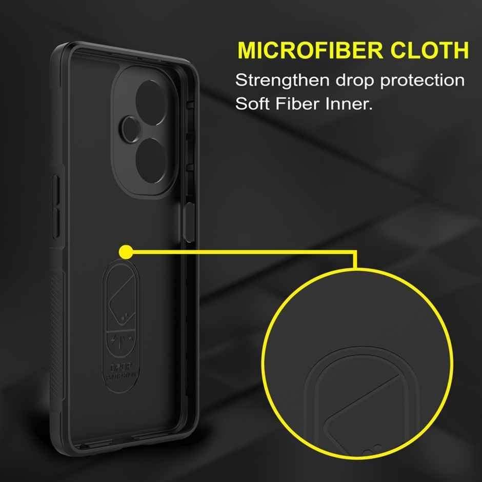 Kwine Case Oppo F25 Pro 5G Back Cover - Matte Finish Silicone Case
