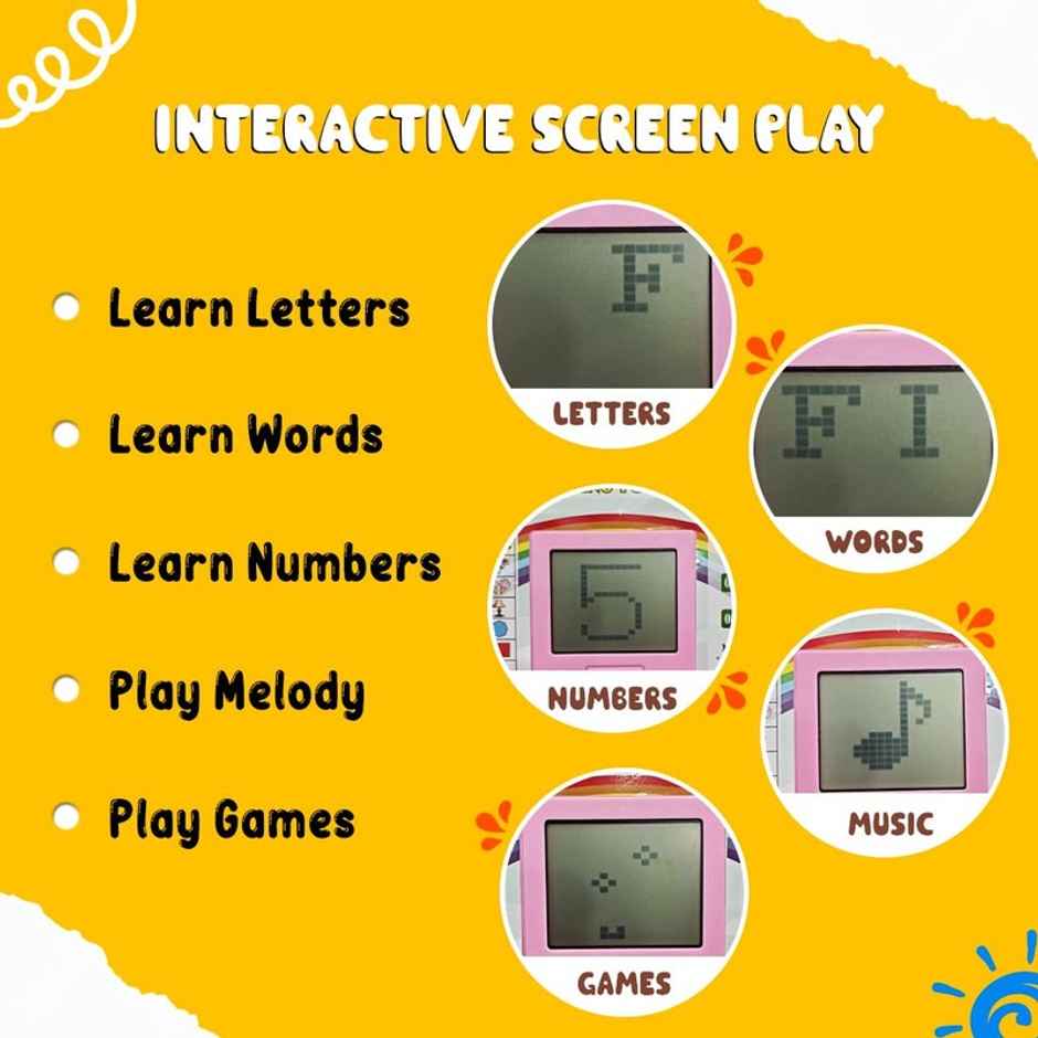 Fablue Educational Laptop Computer Toy for Kids - English Learning Laptop Toy for Kids - Multicolor