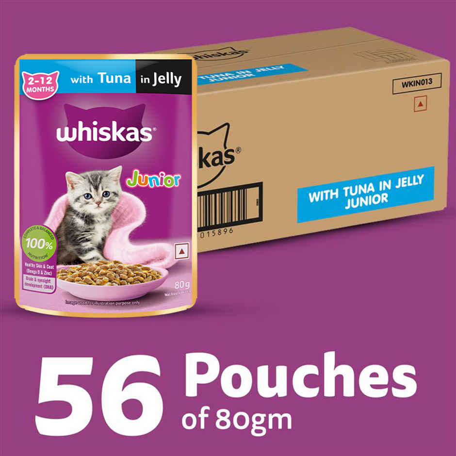 Whiskas Junior Tuna in Jelly Wet Cat Food
