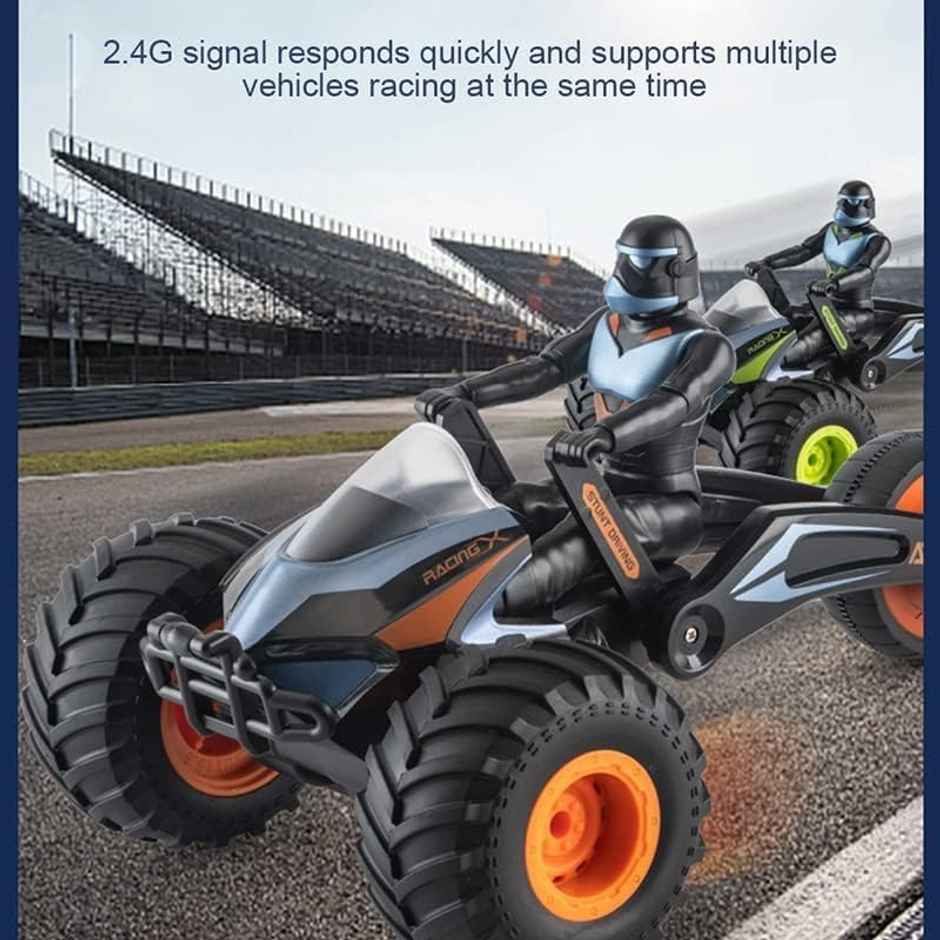 Toyshine Rc Rechargeable Atv With 360� Rotation | Dual Modes | Light and Music for 5+ Years Old
