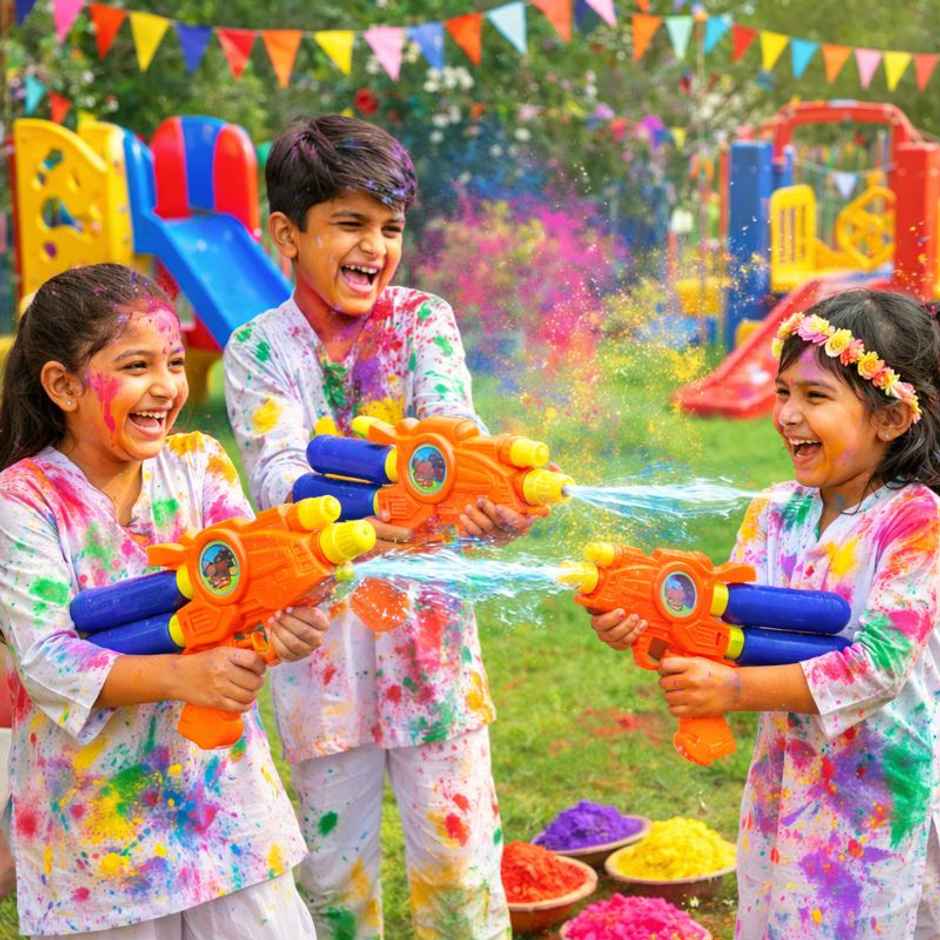 Storio Manual Water Gun Toy | High Pressure Water Blaster for Kids Pro