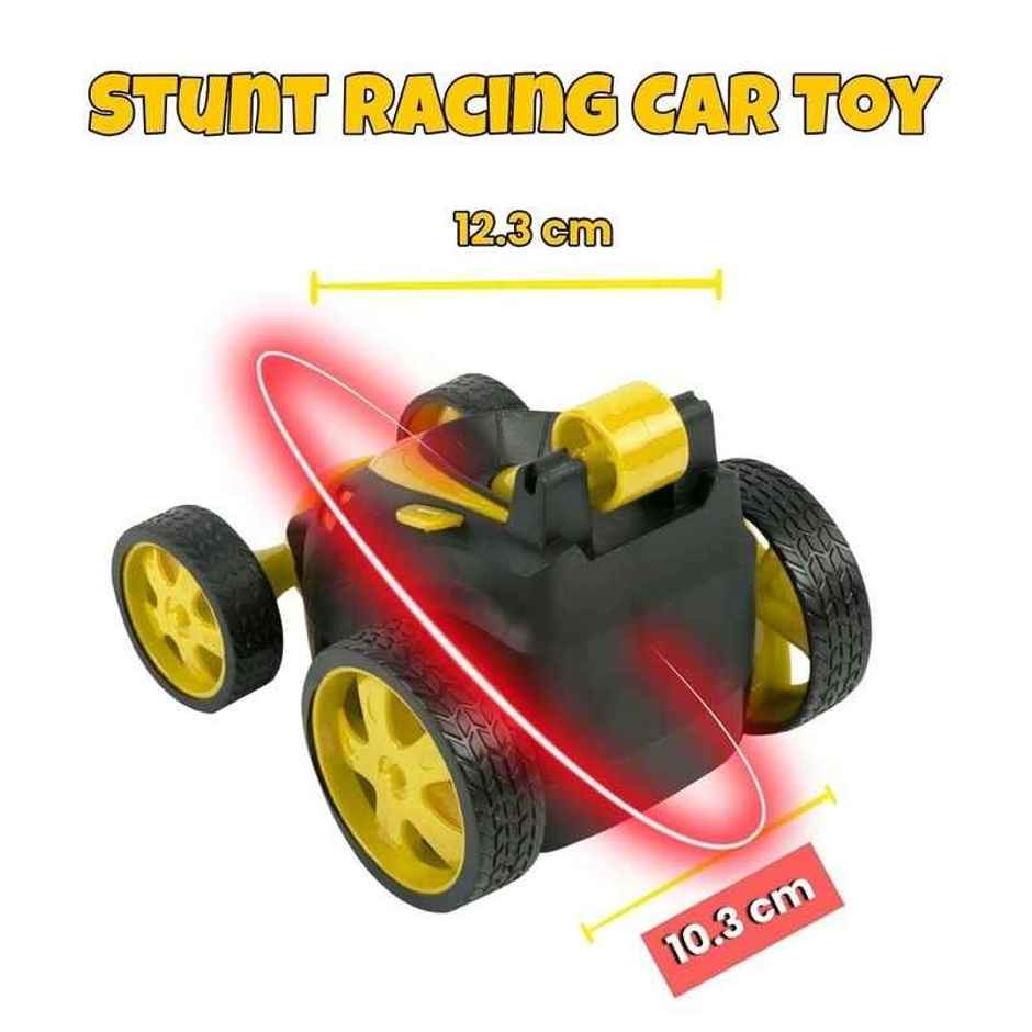 Fablue Remote Control Small Stunt Car | 360 Degree Rotating Toy | Assorted Colors & Designs