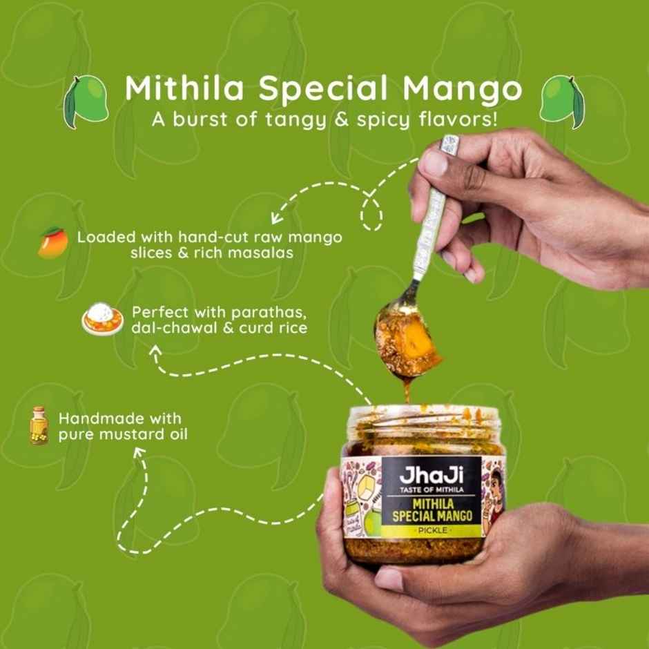 Jhaji Taste of Mithila Special Mango Pickle Bihari Aam ka Aacha