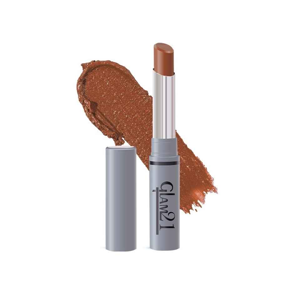 Glam21 Long Lasting Non Transfer Lipstick, Creamy Matte Finish -Nude Charm-08