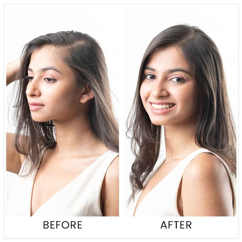 Hair Originals Hair Extensions Invisible Hair Patch 12 Inches Natural Black
