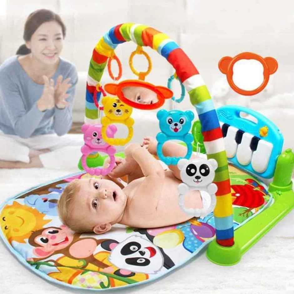 Storio Kick and Play Baby Gym Mat | Newborn Activity Playmat for Tummy Time