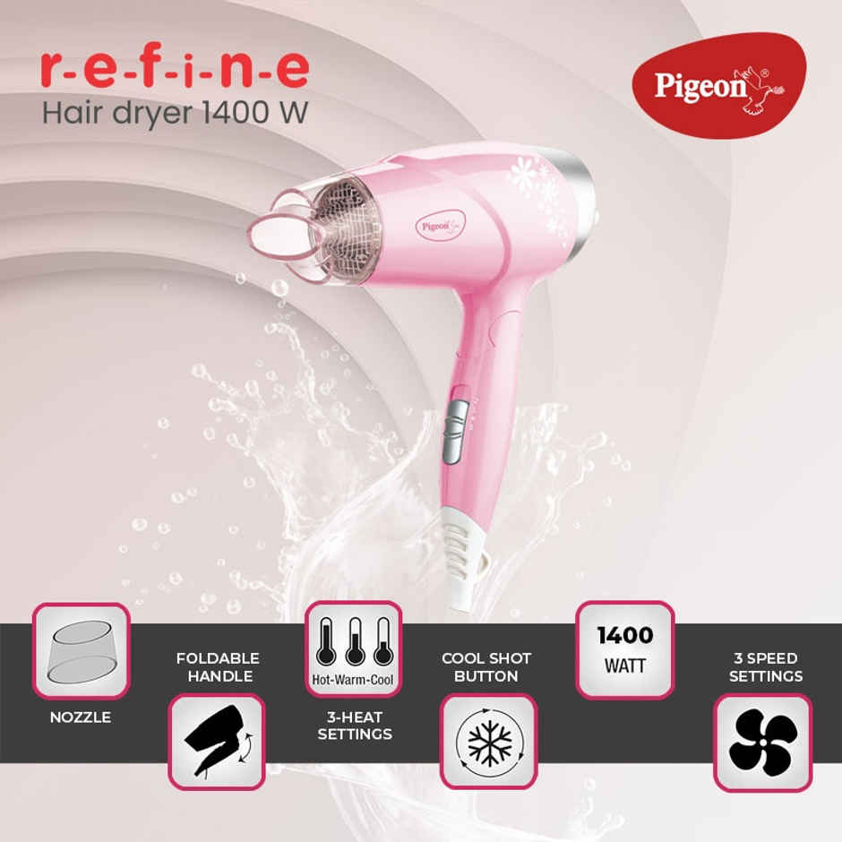 Pigeon Glam Hair Dryer Pink