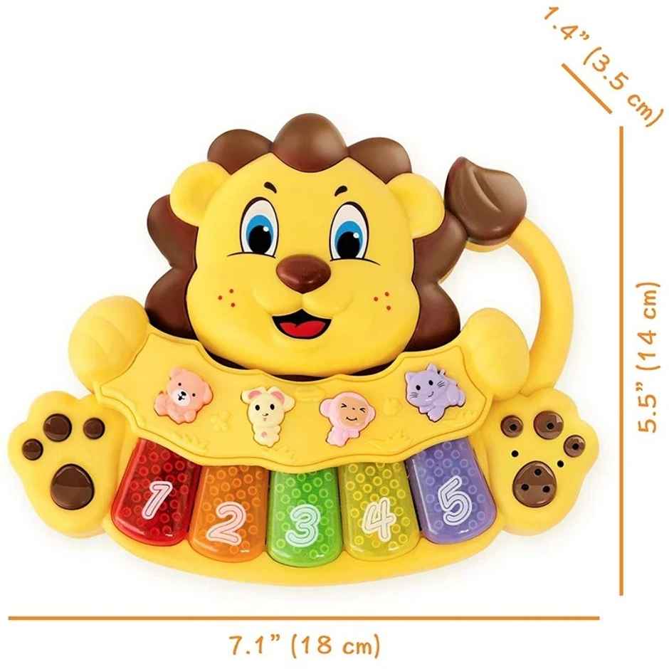 Toybharat Lion Musical Piano | Assorted