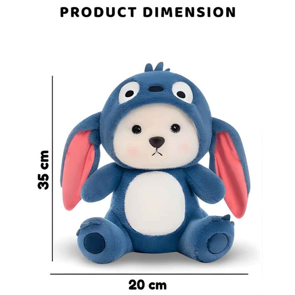 Fablue Blue Lovable Huggable Soft Toy For Kids - Elegant Soft Plush Toy