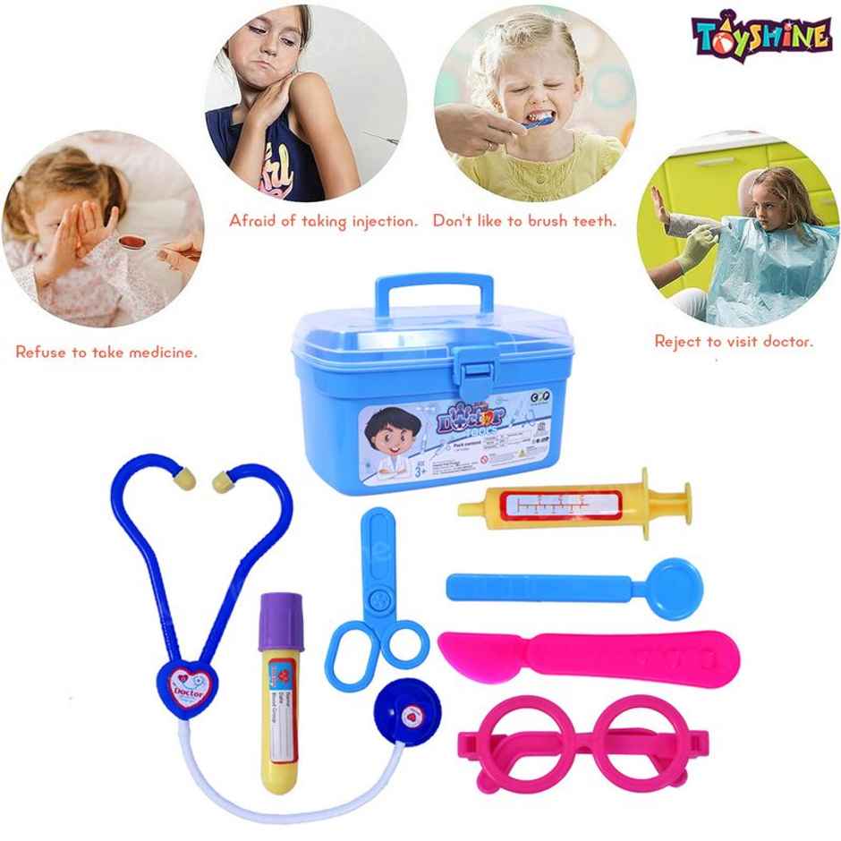 Toyshine Doctor Set For Kids With Stethoscope | 19 Pcs Set | Pretend Play For Toddlers, Boys Girls