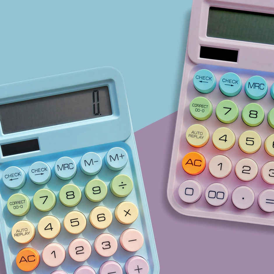 Fablue 12-Digit Calculator Dual Power