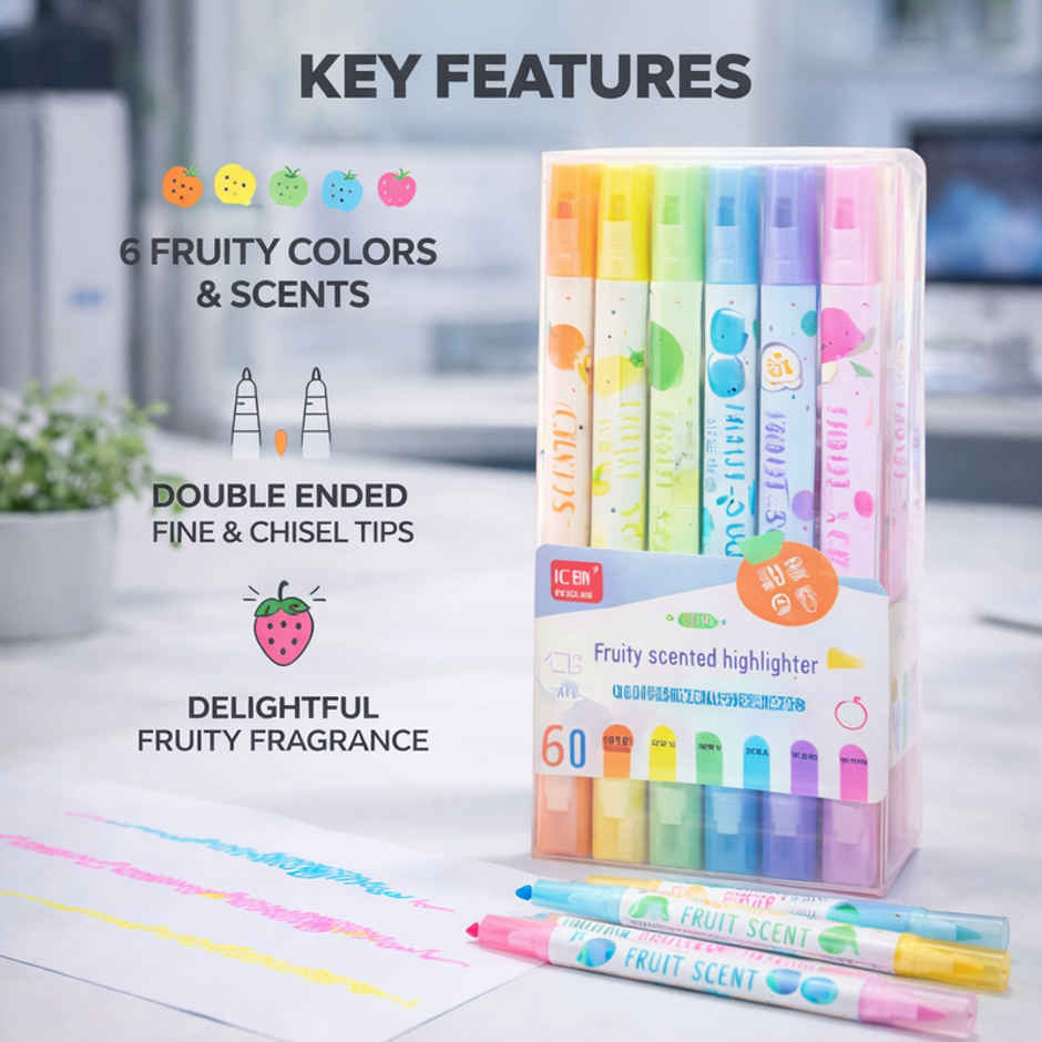 Fablue Fruti Scented highlighter 6 pcs