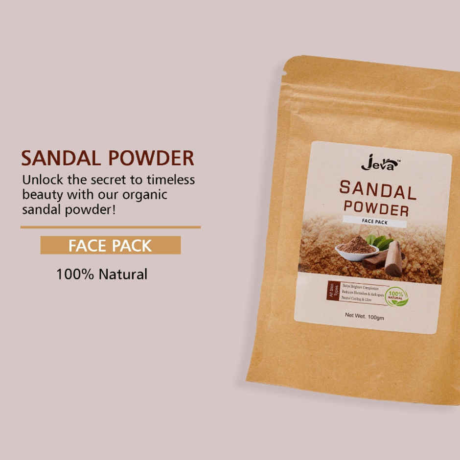 Jeva Sandalwood Powder Face Pack | Skin Brightening & Glow Enhancement
