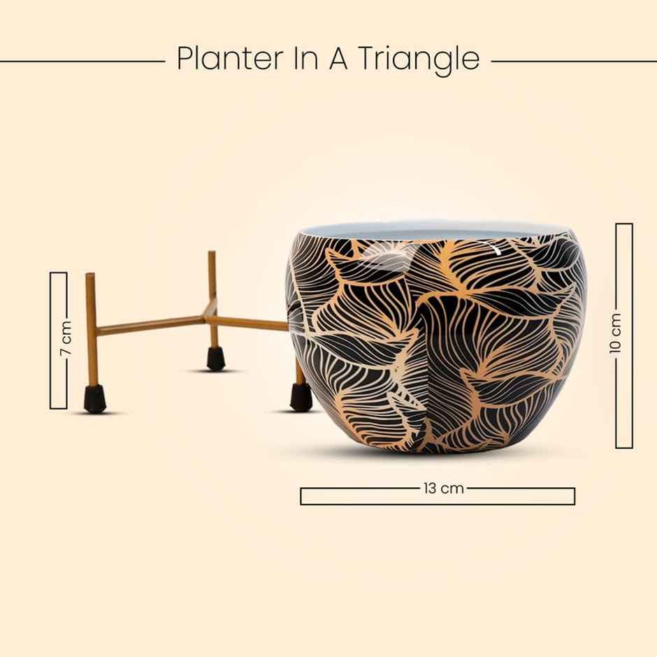 Peng Essentials Reva Home Decor Vase With Stand Desktop/Bedroom Corner Table/Home Decor Centepiece