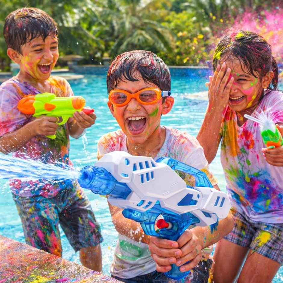 Storio Manual Water Gun Toy for Kids | High Pressure Water Blaster | Splash King