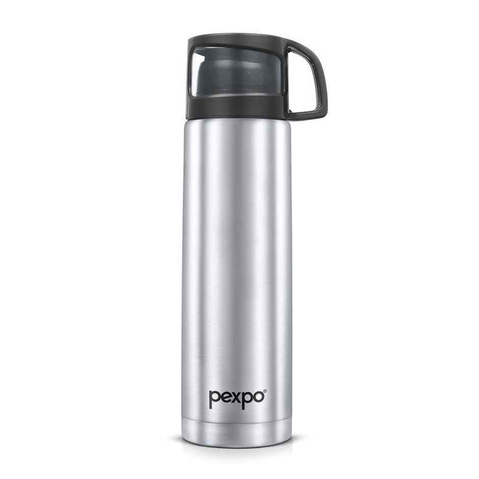 Pexpo Ferrero ISI Certified Vacuum Insulated Hot & Cold Stainless Steel Flask with Jute Bag | 1 L