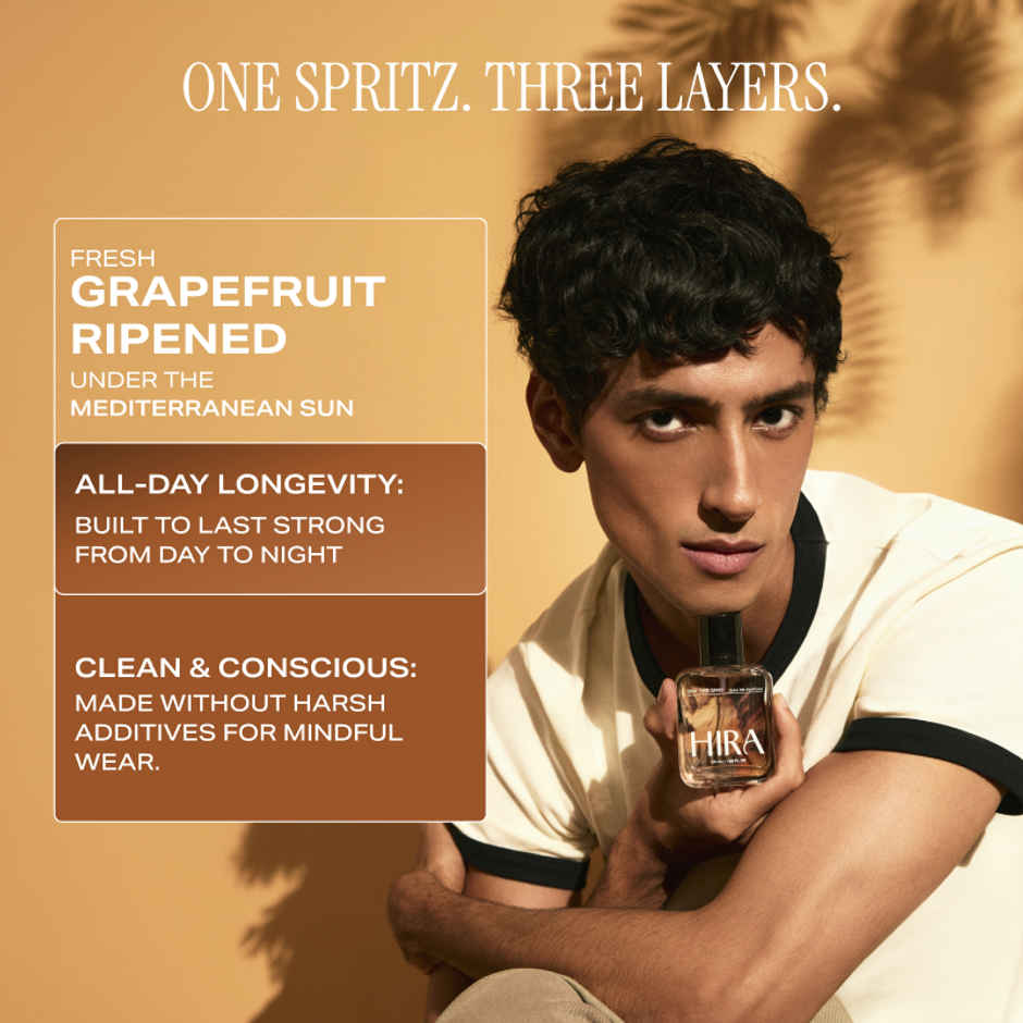 HIRA Off The Grid Eau De Perfume For Men | Earthy & Citrus Notes