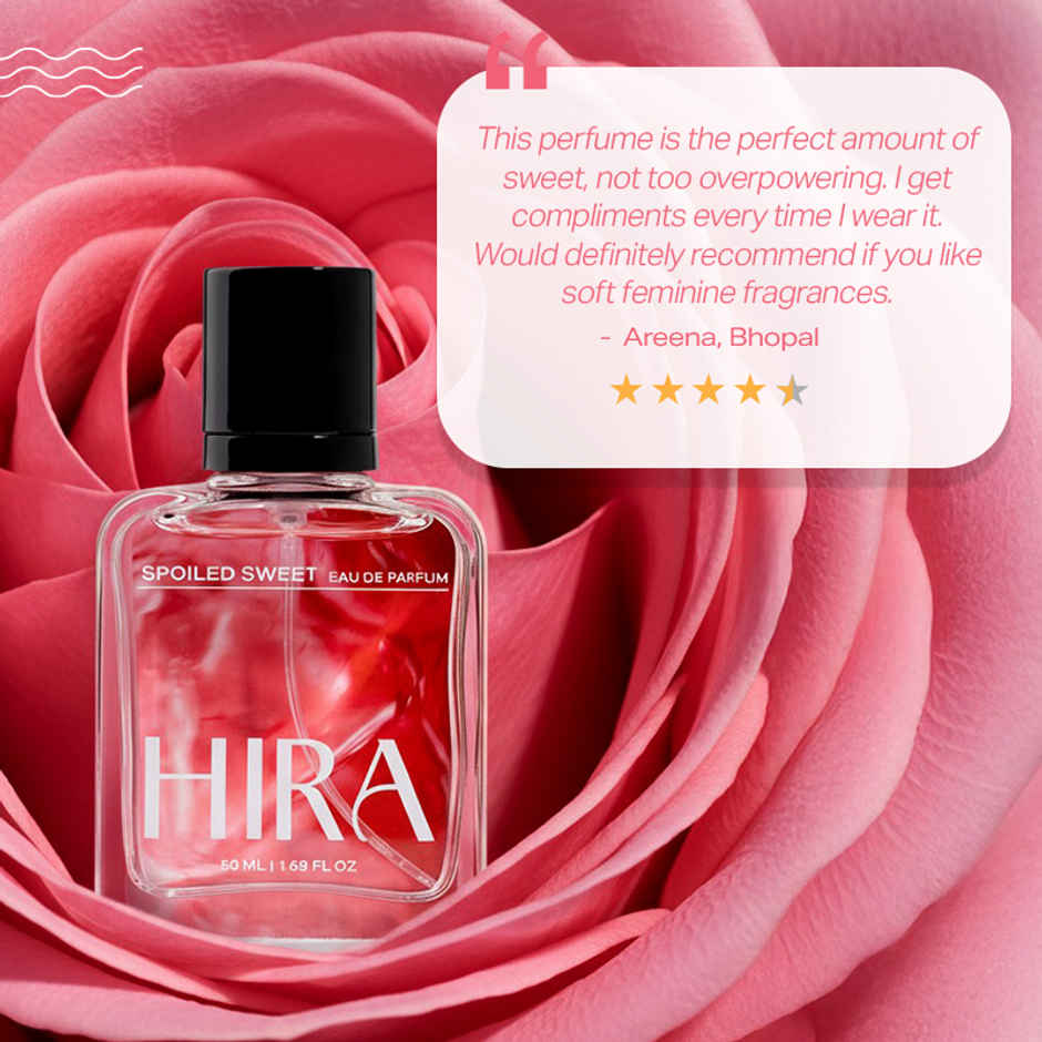 HIRA Spoiled Sweet Eau De Perfume For Women | Pear, Hazelnut & Vanilla Notes