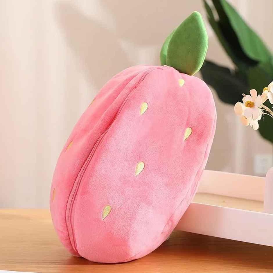 Babique Reversible Carrot Plush Cute Kids Soft Toy | For Home Decor, Car | Pink | 25 cm