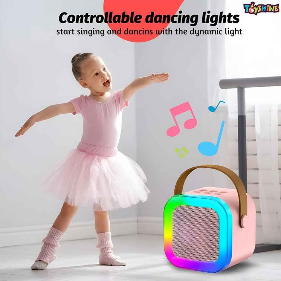 Toyshine Wireless Karaoke Microphone Portable Bluetooth Speaker For Toddlers | Age 4+ (Assorted)