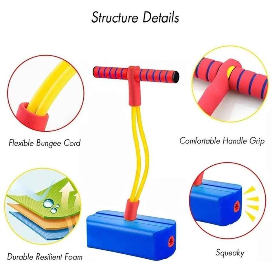 Fablue Foam Pogo Jumper for Boys and Girls - Fun Bouncing Stick Play Toy for Kids | Color May Vary