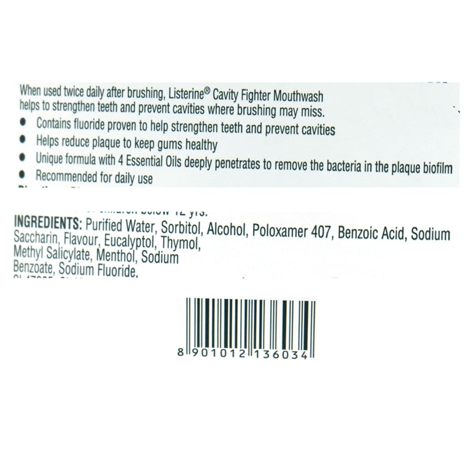Listerine Cavity Fighter Mouthwash