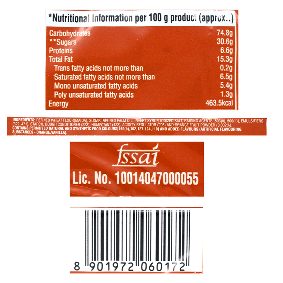 Dukes Cream 4 Fun Biscuits Orange