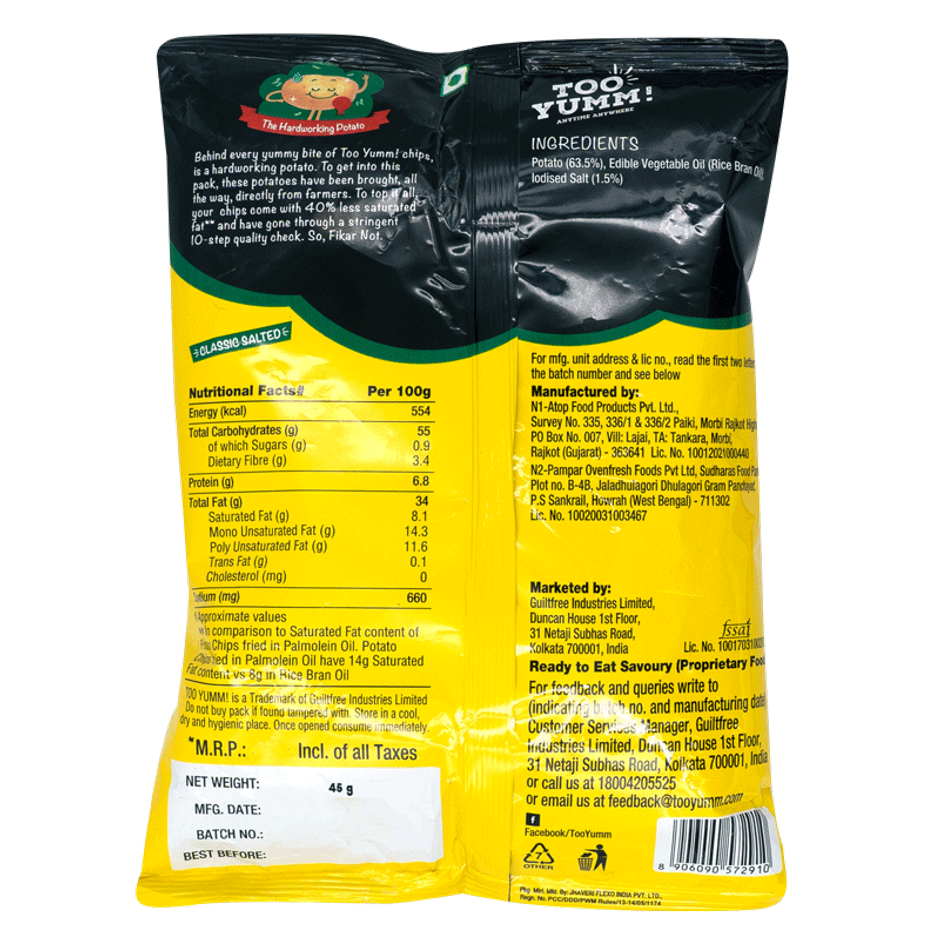 Too Yumm! Classic Salted Potato Chips