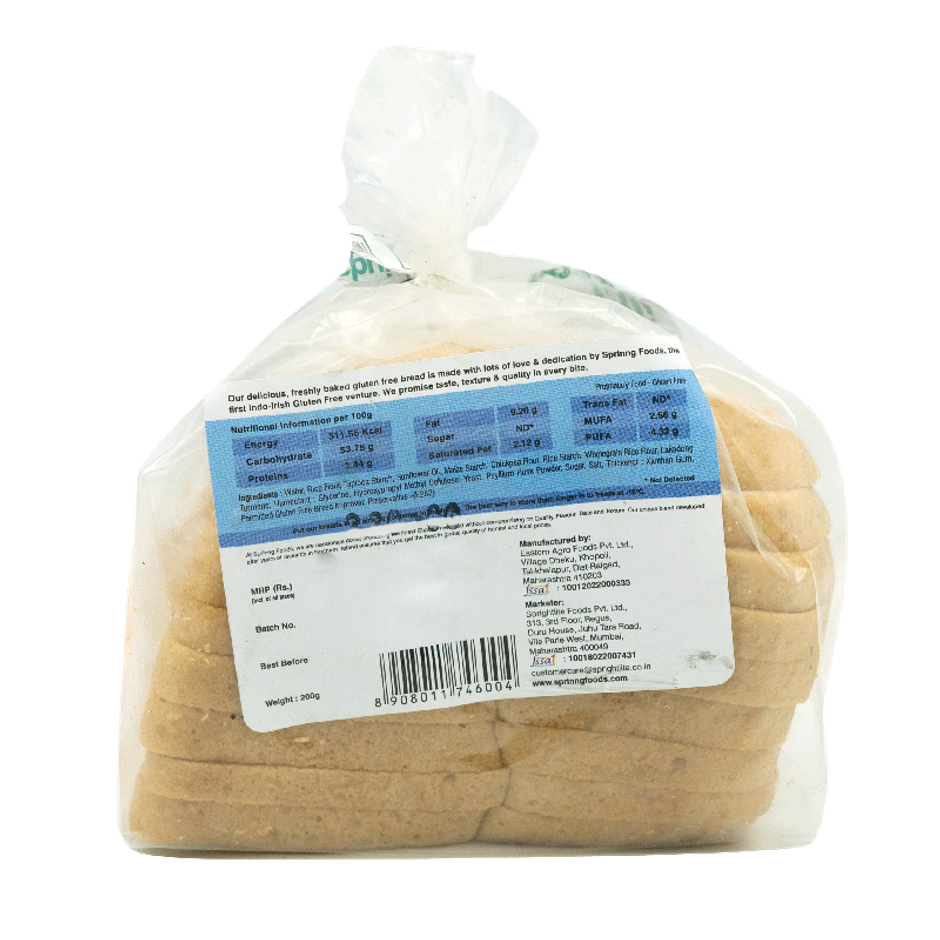 Sprinng Gluten Free Delicious Sandwhich Breads