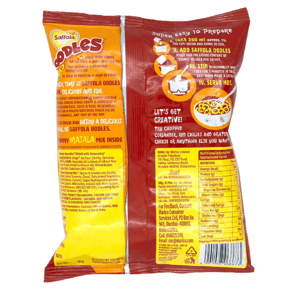 Saffola Yummy Masala Noodles 