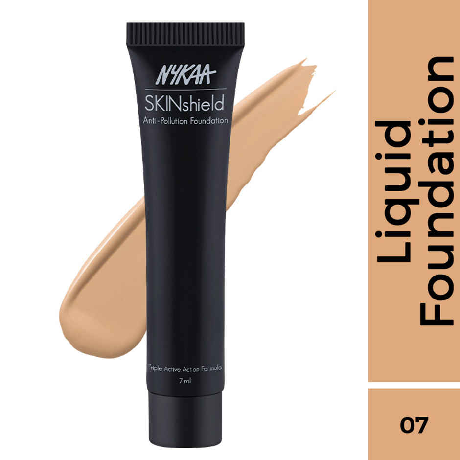 Nykaa Mini Skinshield Anti-Pollution Matte Foundation - Hot Honey 07