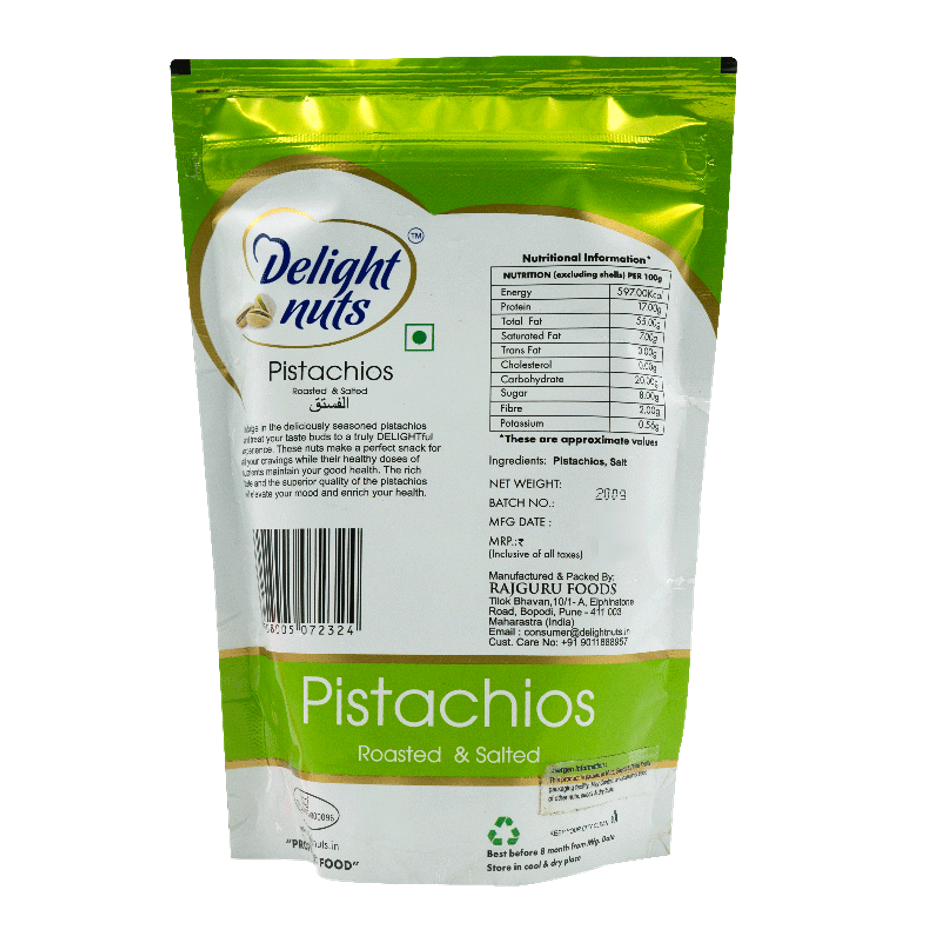 Delight Nuts Pista Roasted & Salted