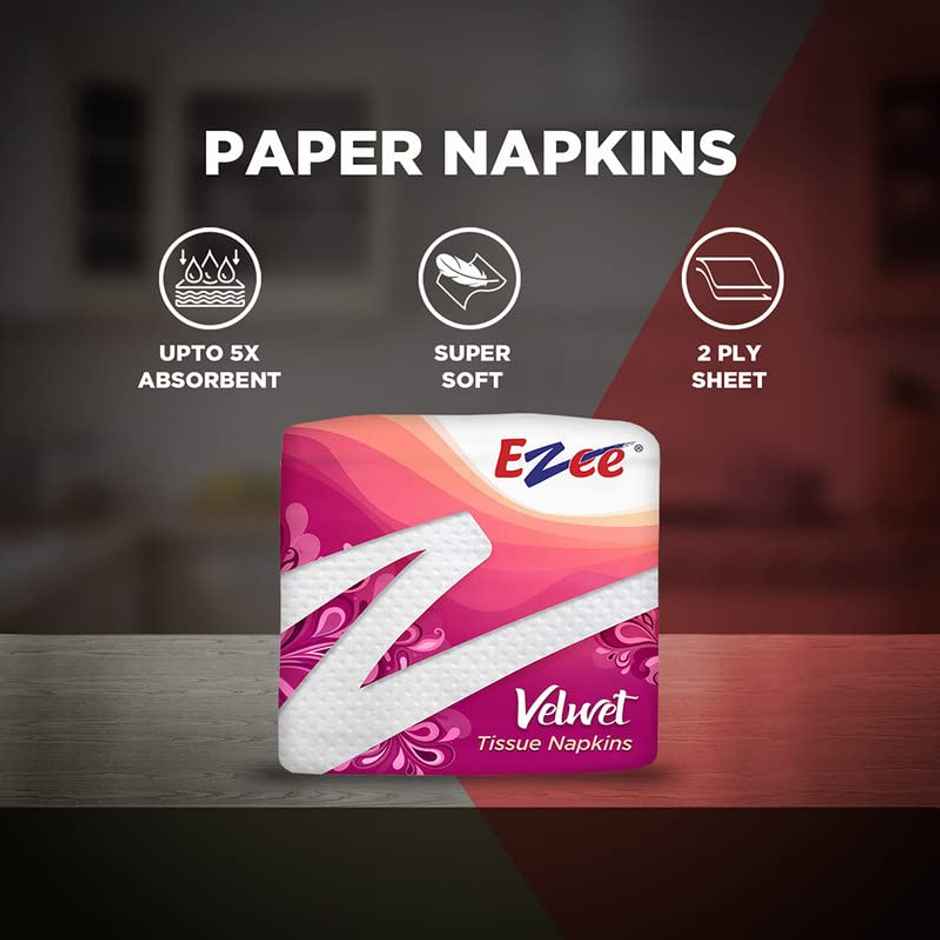 Ezee Velvet Tissue Paper Napkins - Pack of 1 Combo