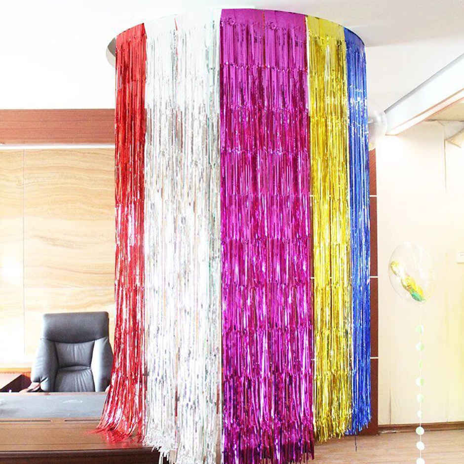 Foil Fringe Curtain for Party Decoration | Assorted Colour | Se7en