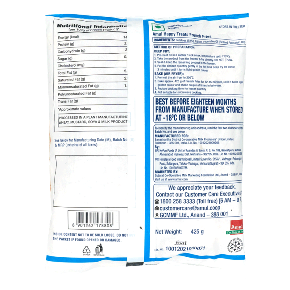 Amul Happy Treats French Fries