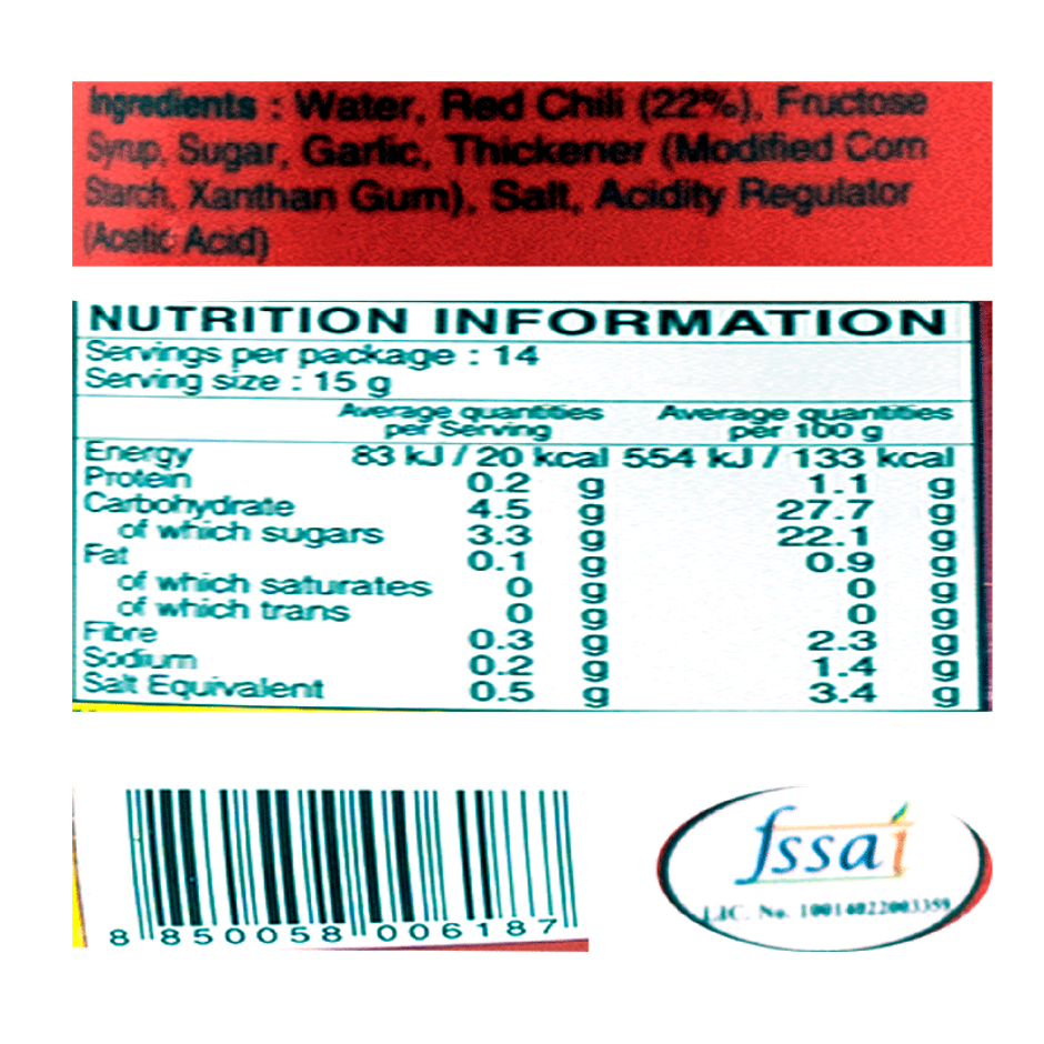 Pantai Hot Chilli Sauce