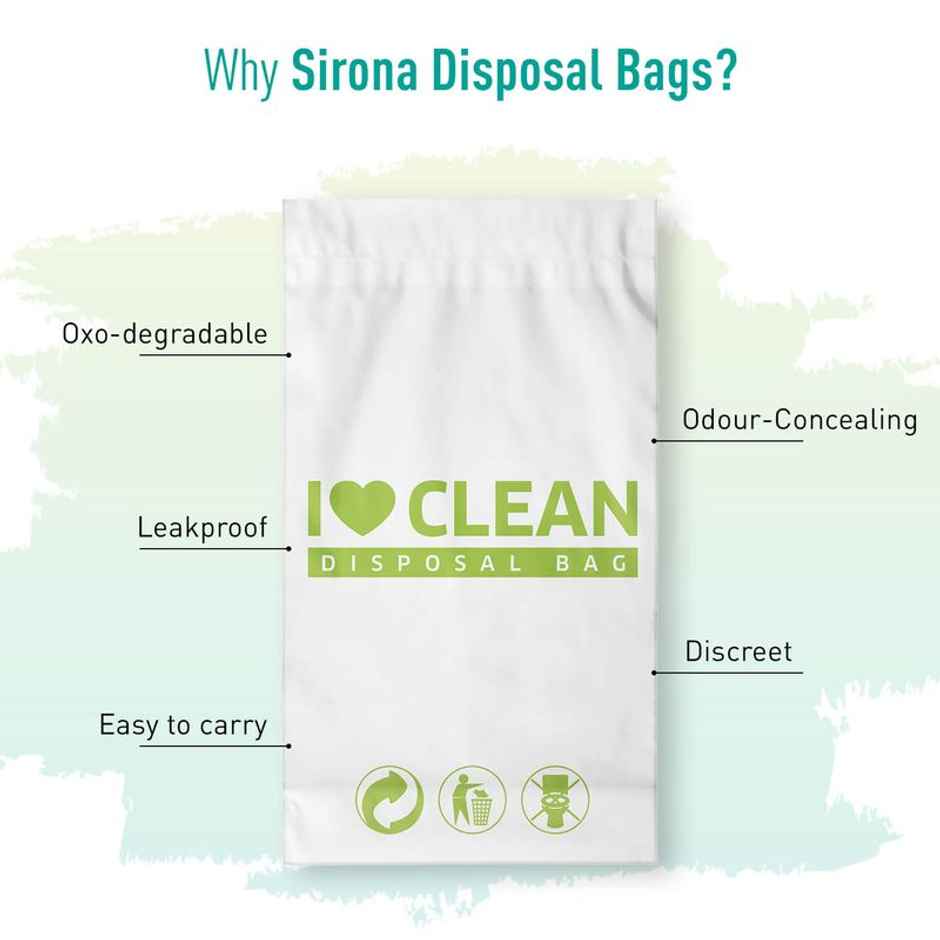 Sirona Disposable Period Panties 2Xl-3Xl, 5X More Absorption, 100% Rash Free, Leak-Proof (5pc) & Sirona Herbal Period Pain Relief Patches| Relief From Menstrual Cramps | Cool Patches (5pc) & Sirona Sanitary Pads And Diapers Disposal Bag (15pc) Combo