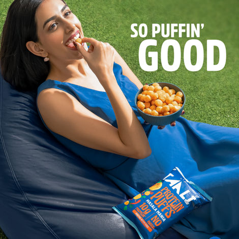 Taali Protein Puffs - Masala Puff, Roasted, Corn & Jowar, No Palm Oil, No Maida, Rich in Protein