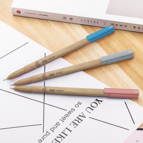 Flair Woody Ball Pen Black Pack Of 5