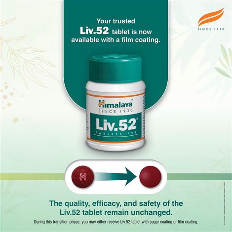 Himalaya Liv. 52 Liver Care Supplement Tablets