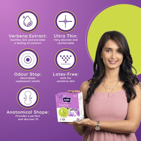 Bella Herbs Panty Liners | Anti Inflammatory | Locks Bad Odour